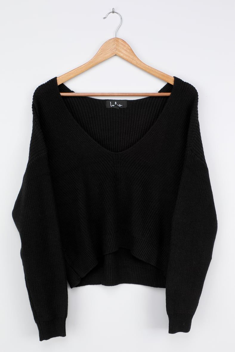 Feel it Still Black Knit Sweater | Lulus (US)