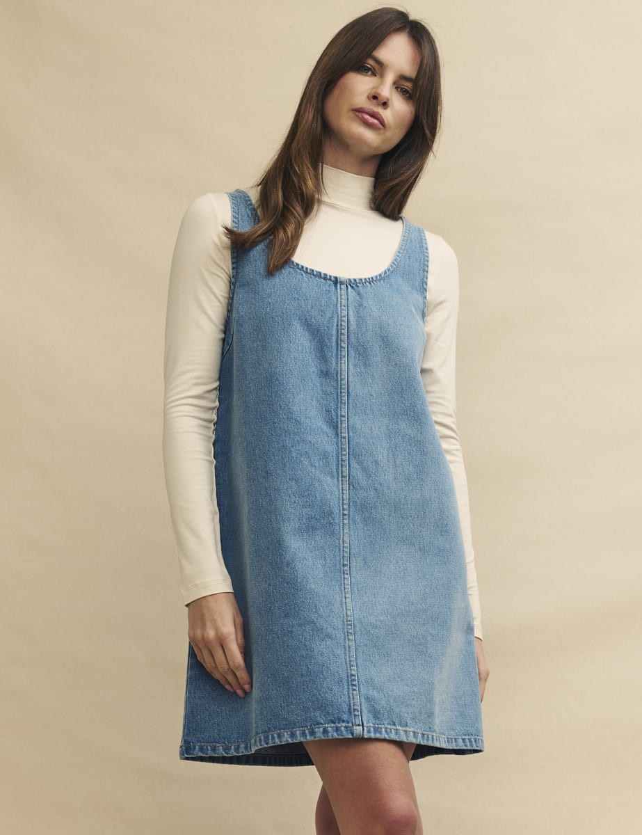 Light Wash Denim Putney Pinny Dress | Nobody's Child