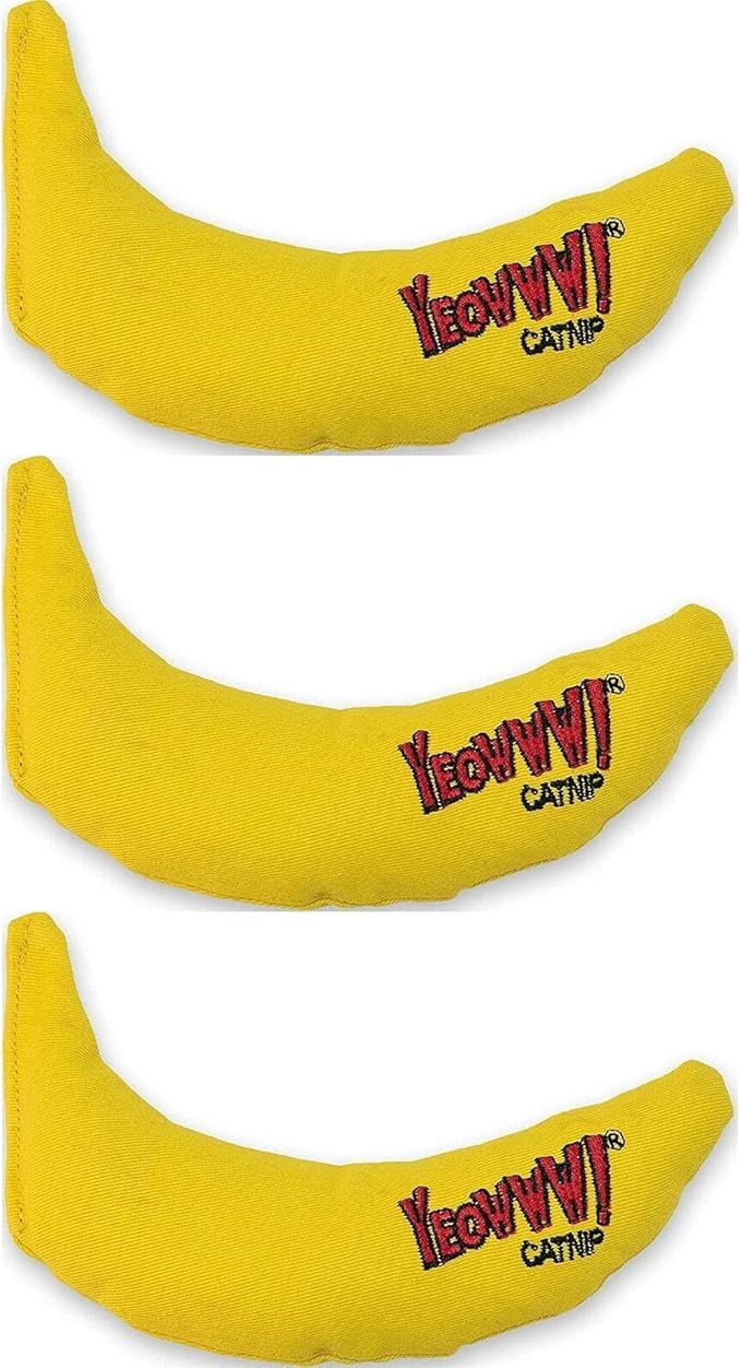 YEOWWW! DuckyWorld 100% ORGANIC CATNIP Leaf & Flower Cat Toy BANANA 3 PACK | Amazon (US)