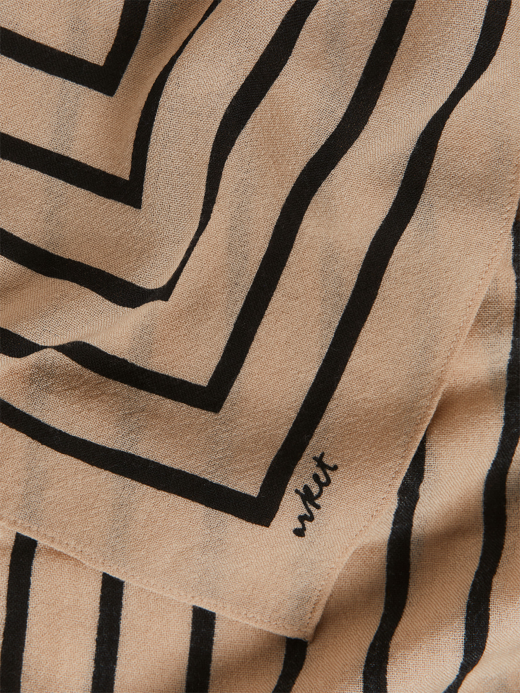 Printed Scarf – Beige/Black – Women – ARKET GB | Arket UK