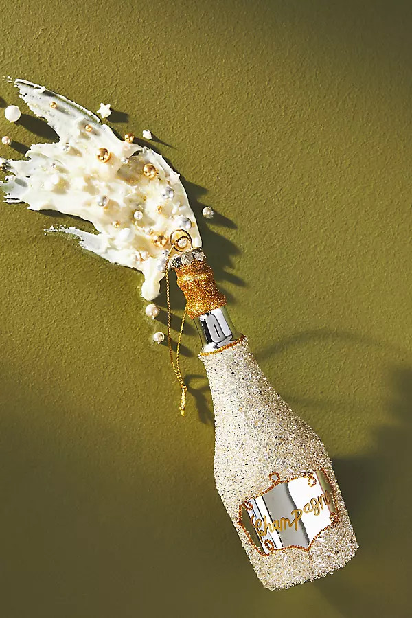 Champagne Bottle Ornament | Anthropologie (US)