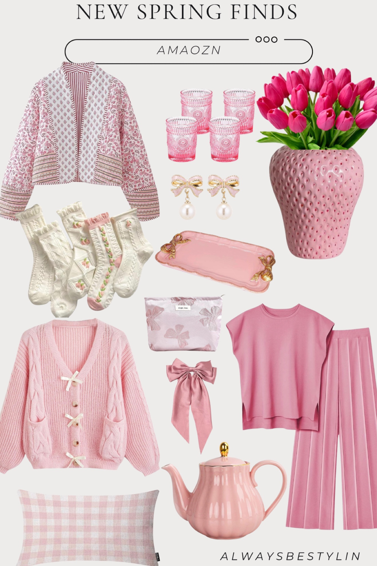 Give me all the pink things for spring so many finds here that I’m loving. Pink fashion sets. Pink home decor, pink looks, pink sweaters, bows, quilt jackets. 


Lounge set 
Winter fashion 
Winter outfit 
Winter outfits 
Travel outfits 
Valentine’s Day 
Work outfit 
Resort wear 
Bedding 

#LTKGiftGuide #LTKhome #LTKsalealert
