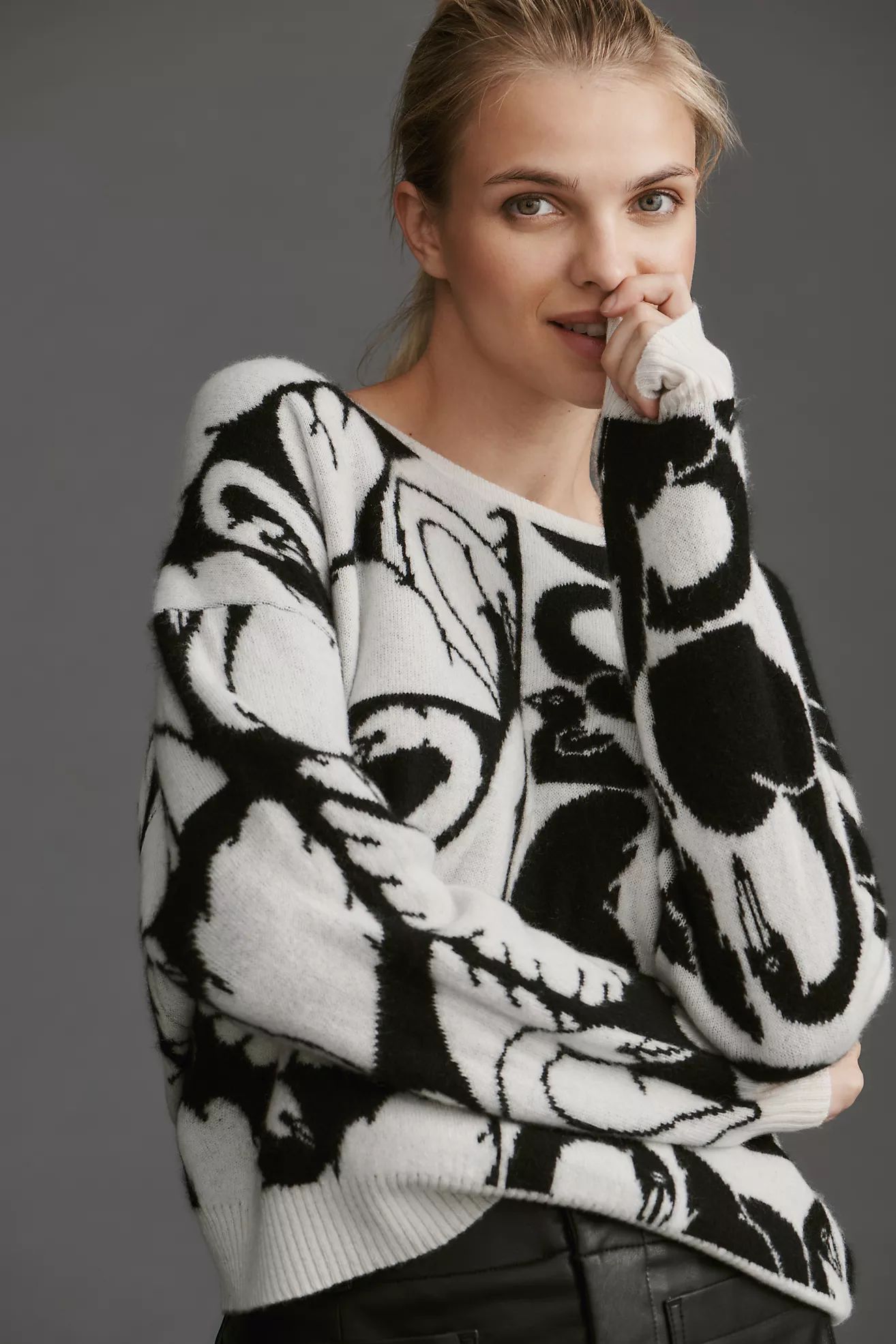 Cecilia Pettersson Graphic Swan Sweater | Anthropologie (US)