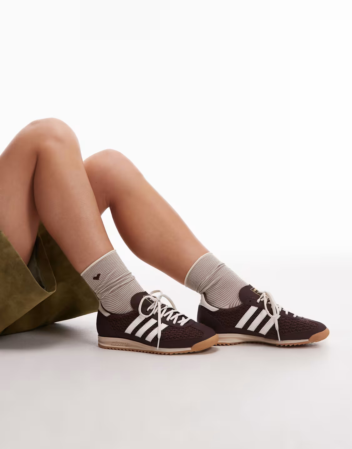 adidas Originals SL 72 OG trainers in brown and cream woven- Exclusive to ASOS | ASOS | ASOS (Global)
