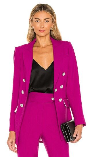Veronica Beard Matteo Dickey Jacket in Fuchsia. - size 2 (also in 0) | Revolve Clothing (Global)
