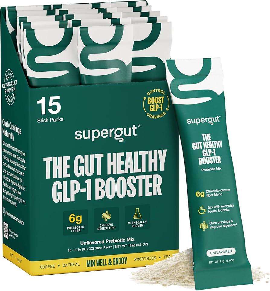 Gut Healthy GLP-1 Booster | High Fiber Supplement Mix | May Support Digestion | No Sugar | Soy Fr... | Amazon (US)