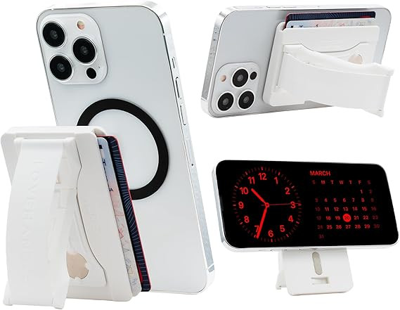 LOVEHANDLE Phone Wallet with Kickstand and Adapter Ring for MagSafe, Phone Card Holder, Wireless ... | Amazon (US)