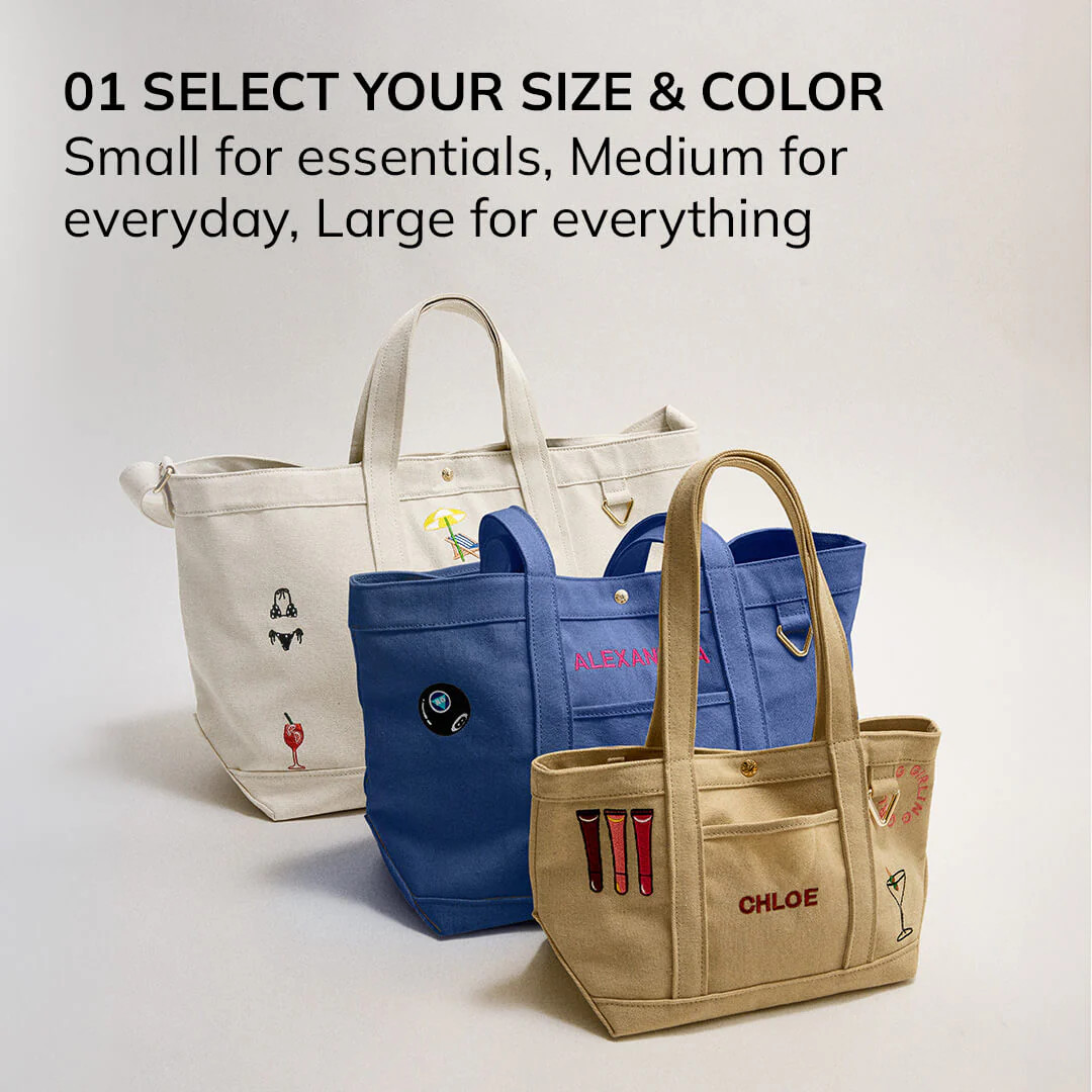 Medium Custom Icon Tote - Medium | BaubleBar