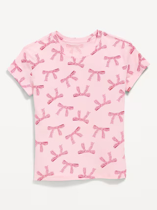 Softest Printed Short-Sleeve T-Shirt for Girls | Old Navy | Old Navy (US)