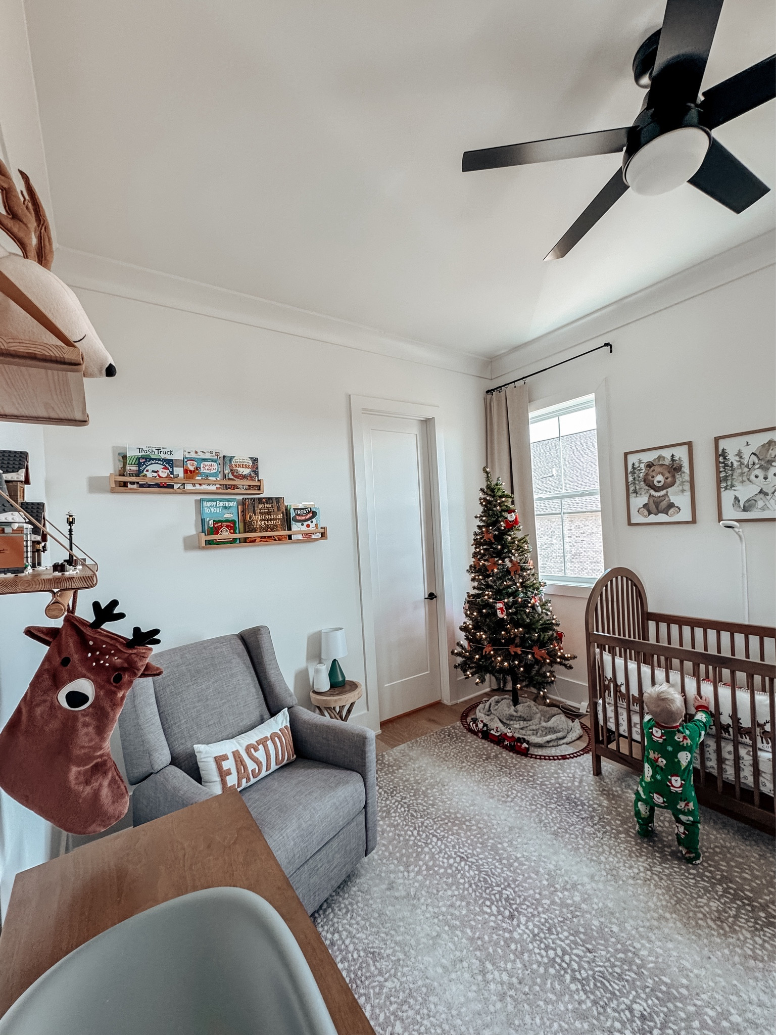 Boy Nursery Kids Christmas Decor | Toddler Holiday Decor | Baby’s First Christmas | Baby Christmas Books | Boy Stocking | Nursery Crib | Nursery Rug Neutral | Nursery Decor Inspo   

#LTKHome #LTKHoliday #LTKKids