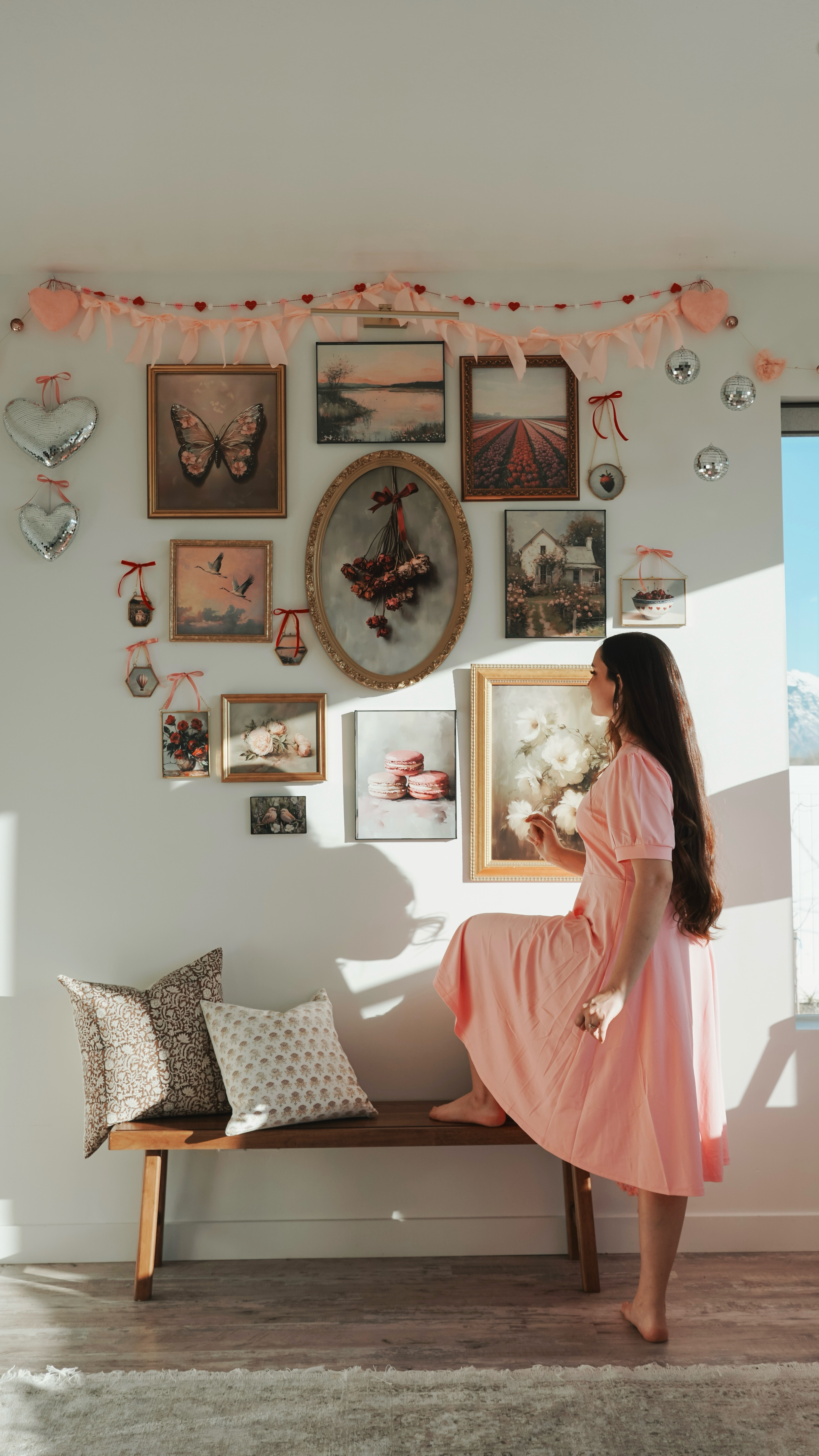 Here are the links to this cute pink valentine Amazon dress and to my festive Valentine wall! Loving how it turned out! 🤍🤍🤍

#LTKHome #LTKSeasonal #LTKStyleTip