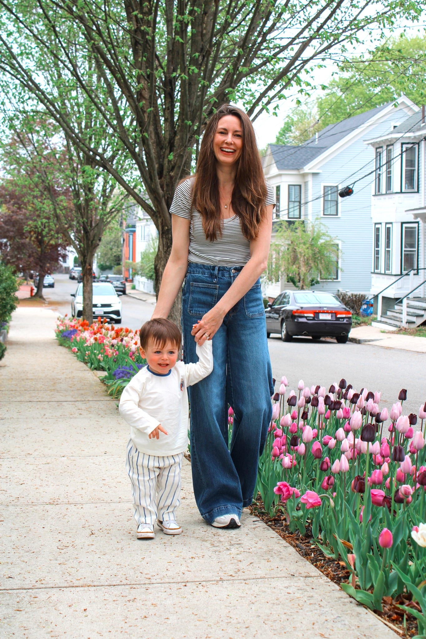 Mom and baby looks, toddler boy style, boy mom, jeans for mom, comfy wide leg jeans, spring style, casual style, toddler outfits 

#LTKFamily #LTKBaby #LTKKids