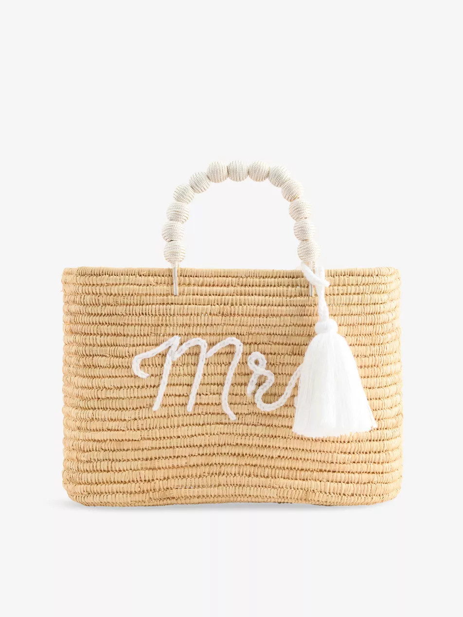 Mrs Raffia Basket Bag | Selfridges