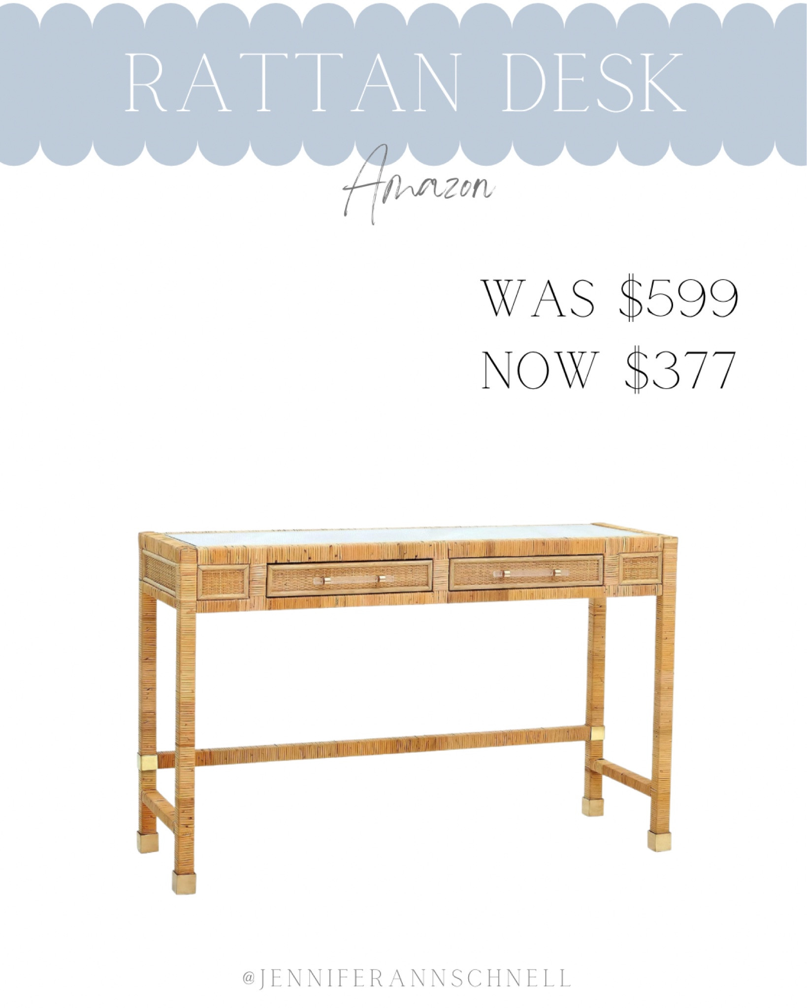 This Serena & Lily balboa desk dupe is 37% off!

Coastal office, Black Friday sale, Cyber Monday sale, coastal decor, beach house decor, beach decor, beach style, coastal home decor, coastal decorating, coastal interiors, coastal house decor, beach style, neutral home decor, modern traditional, traditional home decor, coastal hamptons Nantucket home decor, Serena & Lily dupe, Serena & Lily look alike, designer dupe, preppy, classic, timeless, blue & white home decor, grand millennial, coastal grandmother

#LTKsalealert #LTKhome #LTKCyberWeek