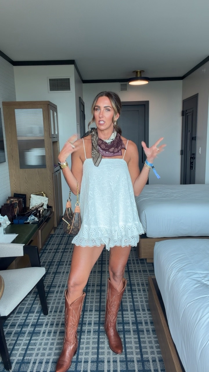 Romper-small
Boots-size down 1\2

#LTKCon #LTKTall #LTKTravel