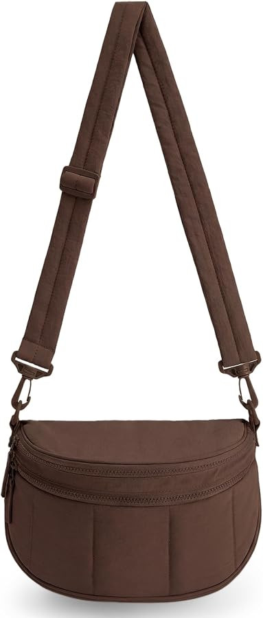 BAGSMART Crossbody Bags for Women Travel Purse, Puffer Bum Bag Handbag Wallets, Crossbody Fanny P... | Amazon (US)