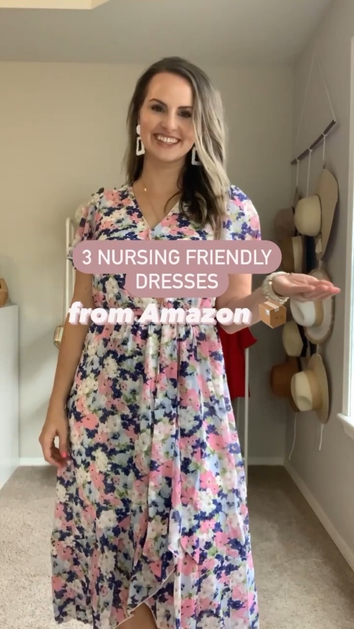 Amazon dresses! Perfect for church, weddings, baby showers, date nights etc! All are nursing friendly & bump friendly!! Great for postpartum & my breastfeeding mamas. 

#LTKbaby #LTKbump #LTKfamily