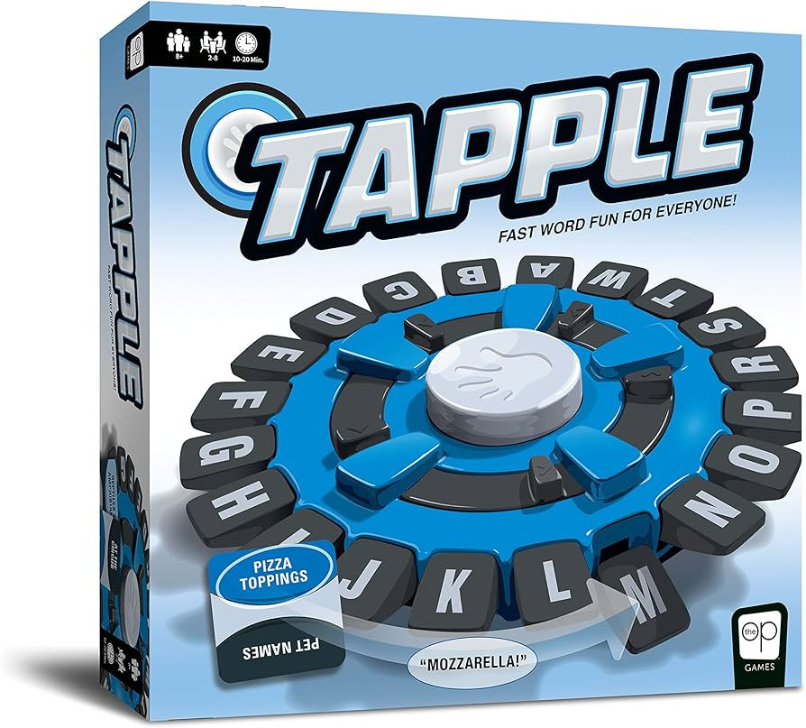 USAOPOLY TAPPLE® Word Game | Fast-Paced Family Board Game | Choose a Category & Race Against The... | Amazon (US)