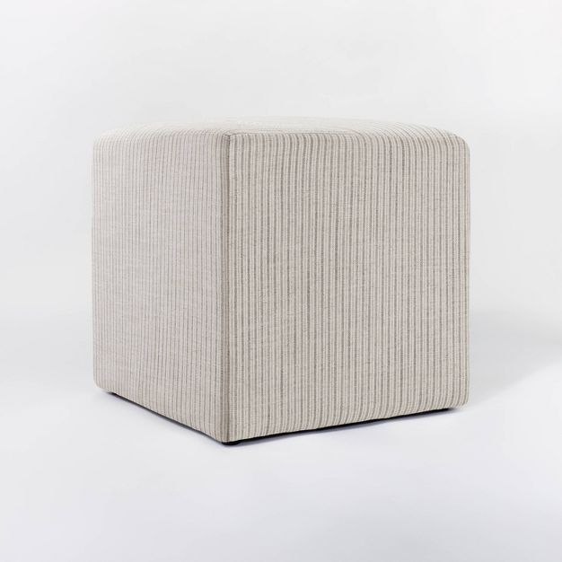 Lynwood Square Upholstered Cube - Threshold™ designed with Studio McGee | Target