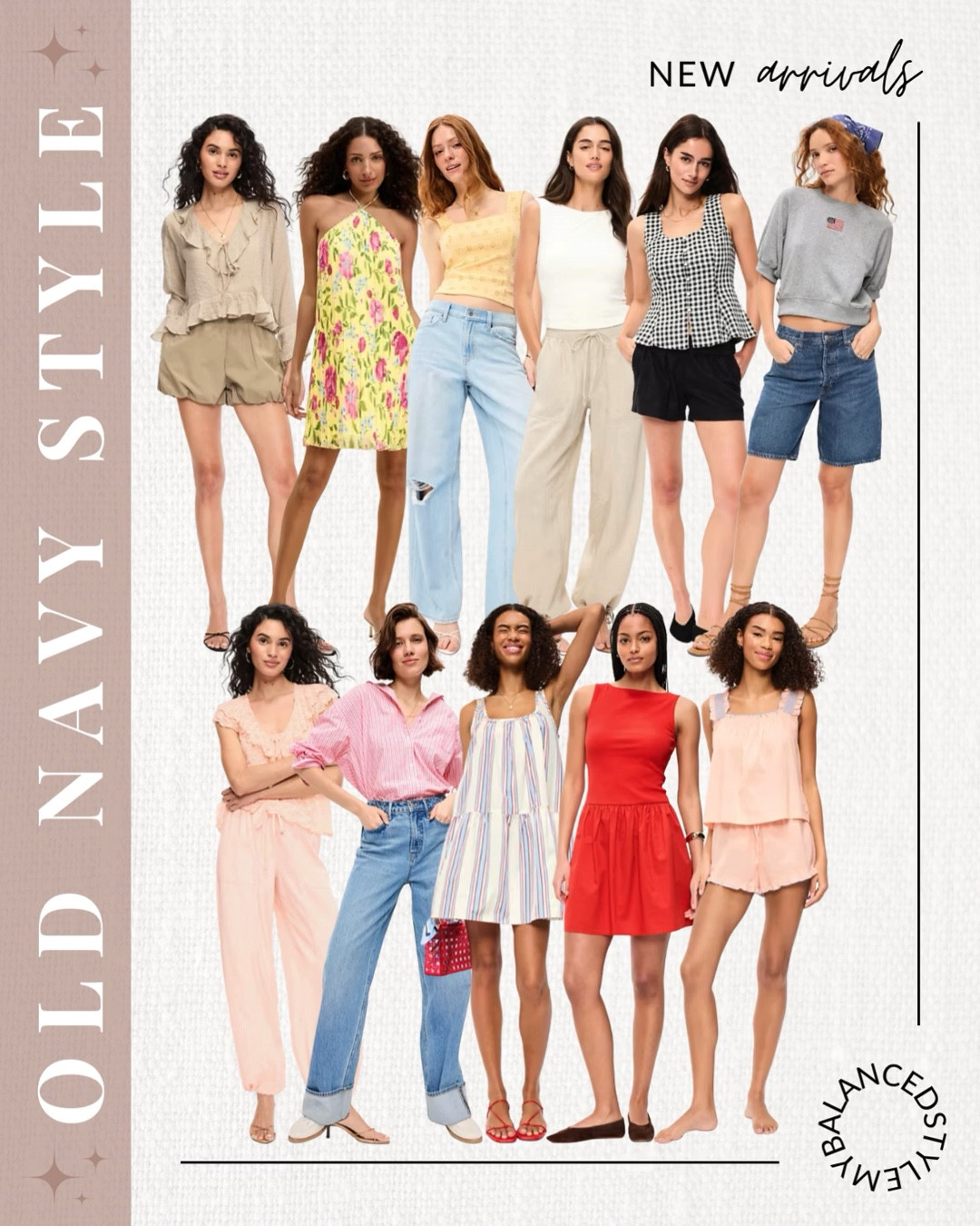Old navy spring arrivals

lightweight spring outfit ideas
layered transitional outfits
casual chic everyday spring looks
floral print outfit inspiration
denim and basics spring styling
neutral spring capsule wardrobe
breezy dresses for warmer days
elevated casual spring outfits
weekend brunch outfit ideas

#LTKSaleAlert #LTKSeasonal #LTKootd