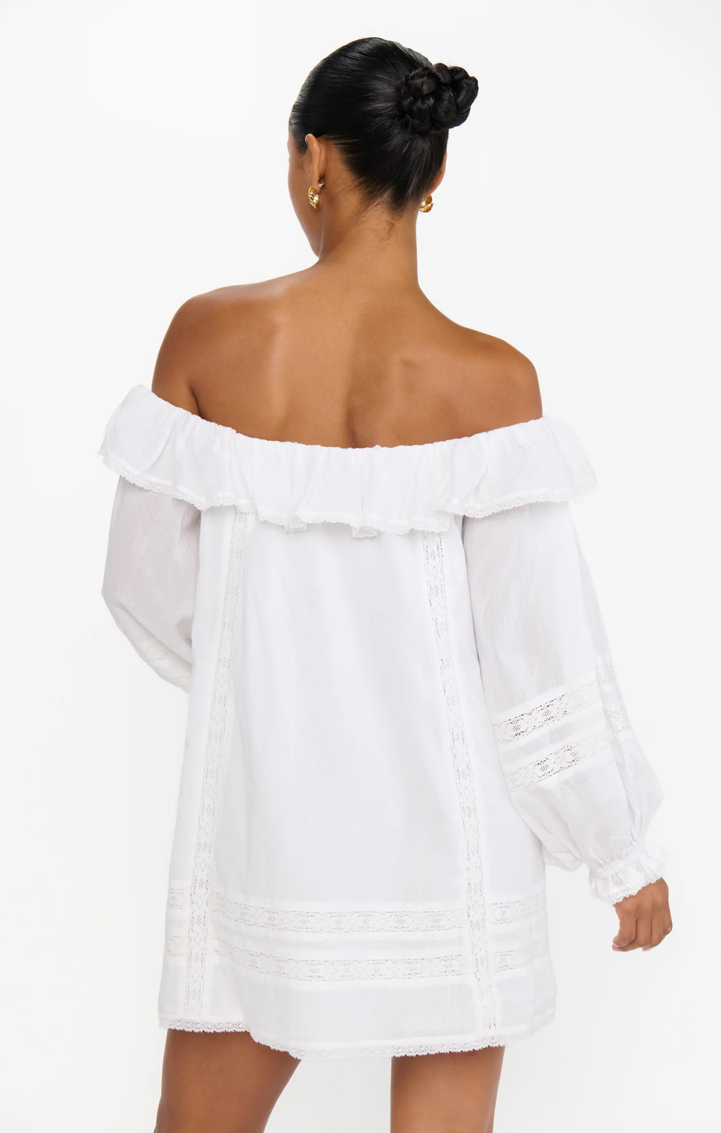 Meadow Mini Dress ~ Cream Voile Trim | Show Me Your Mumu