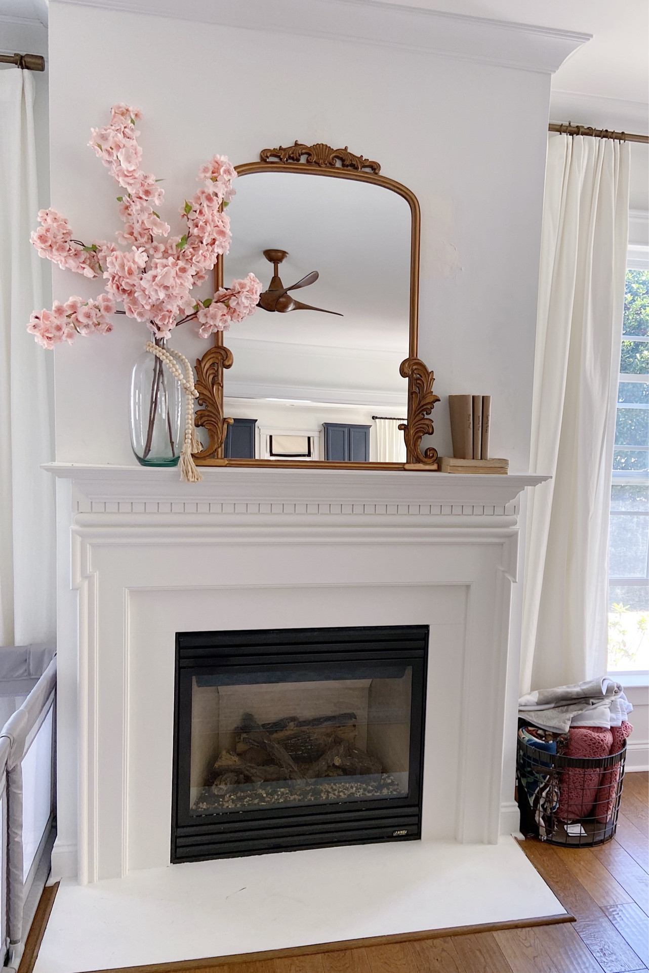 Spring home refresh. I used 3 stems in this arrangement. Spring florals, Afloral, faux cherry blossoms, spring Mattel decor, pink florals #springhome #springdecor #springflorals #springmantle

#LTKSeasonal #LTKhome