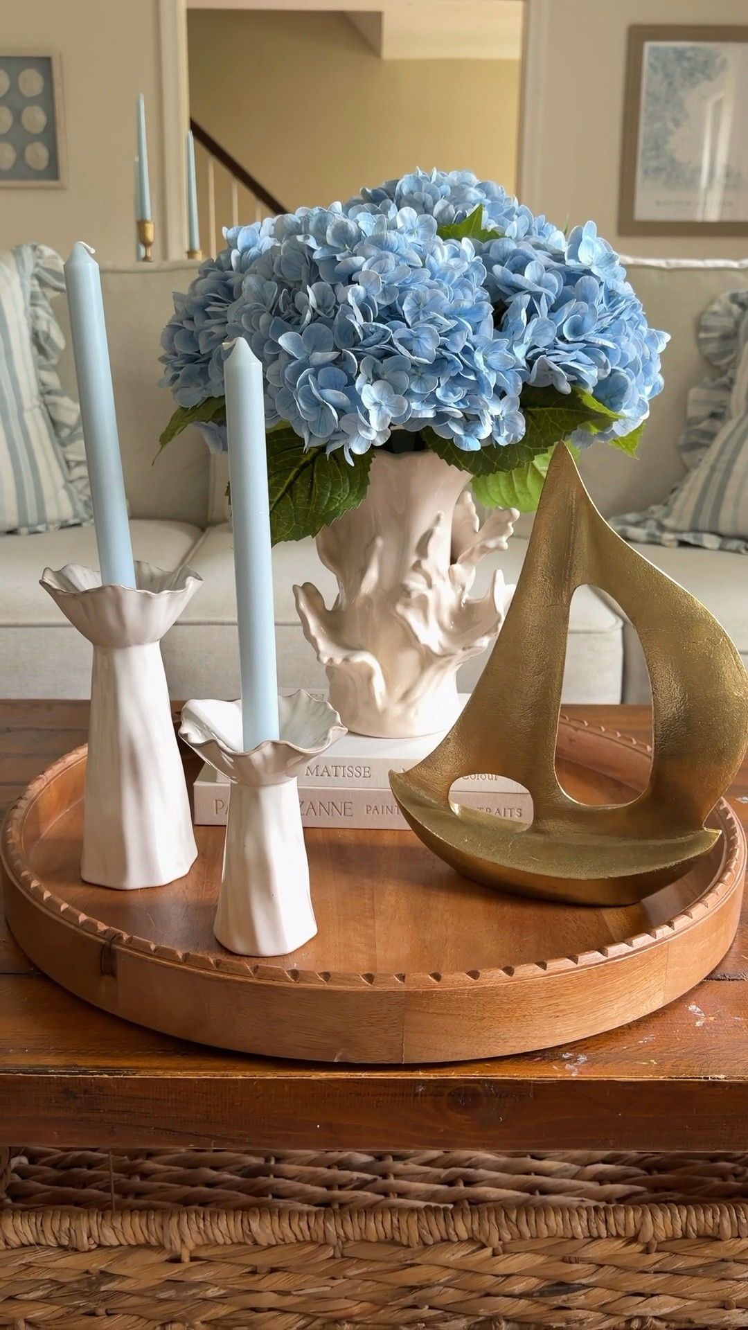 Nautical Centerpiece Idea! I love this vase and candleholders together and this gold sailboat is such good quality for such a low price!

#LTKmomlife #LTKHome #LTKSeasonal