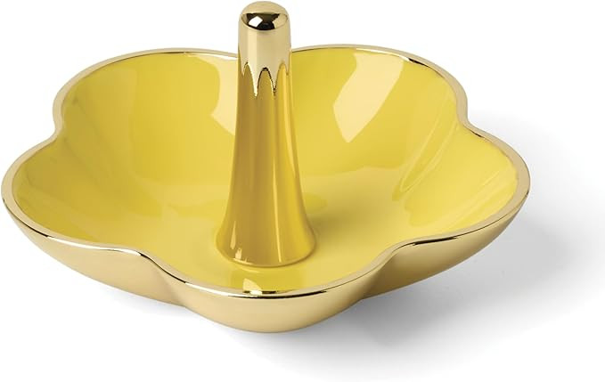 kate spade new york Make It Pop Metal Ring Dish, Yellow | Amazon (US)