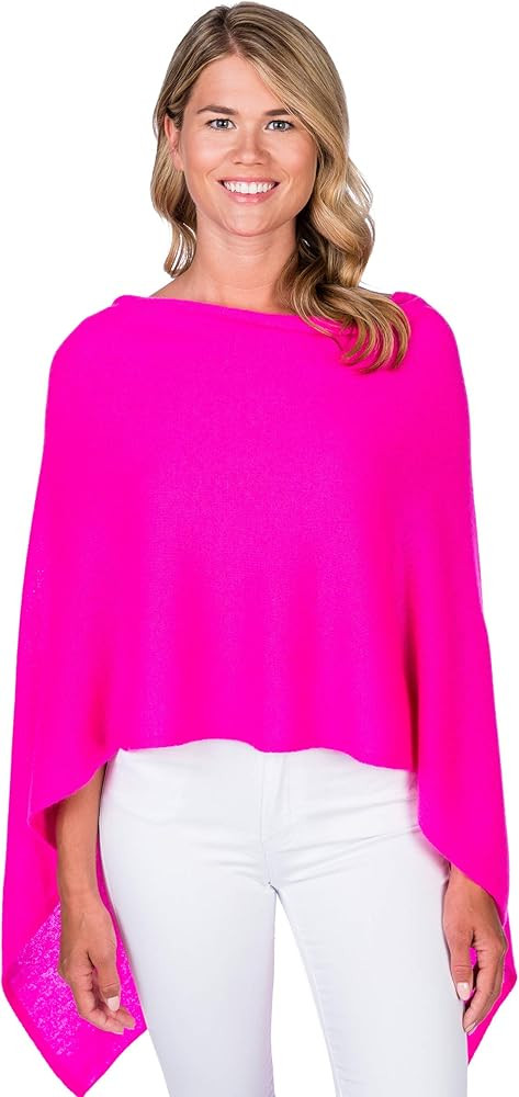 CLAUDIA NICHOLE by Alashan 100% Cashmere Luxe Dress Topper Poncho - Lightweight, Soft, Cozy & Ver... | Amazon (US)