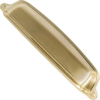 Southern Hills Brushed Brass Cup Pulls - 5 inch Screw Spacing - Pack of 5, Kitchen Drawer Pulls -... | Amazon (US)