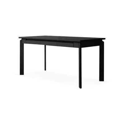 Black Rectangular Solid Wood With 3 Drawers Desks | Wayfair North America