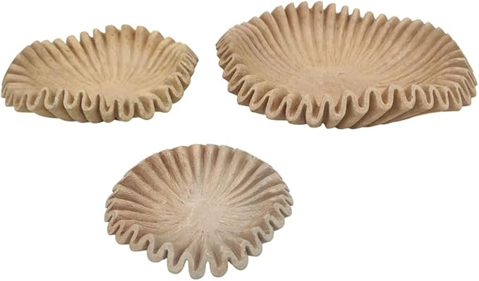 Yellow Sandstone Bowl Fruit Bowl Stone Bowl Decorative Bowl Decorative Trays Stone Fruit Bowl Ruf... | Amazon (US)