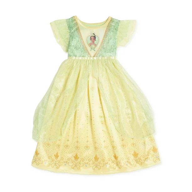 Tiana Disney Princess Fantasy Gown Nightgown | Walmart (US)