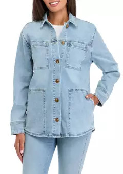 Wonderly Women's Denim Shacket | Belk