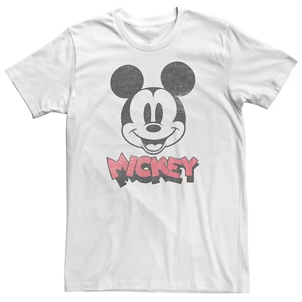 Big & Tall Disney Mickey & Friends Mickey Big Face Logo Tee | Kohl's