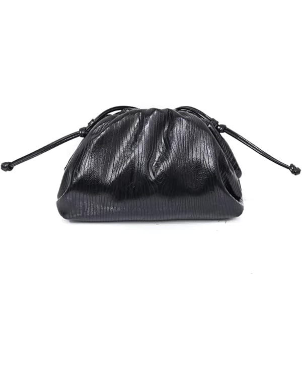 Women Dumpling Crossbody Bag Cloud Evening Bag Sparkly Clutch Purses Drawstring Strap Ruched Shou... | Amazon (US)