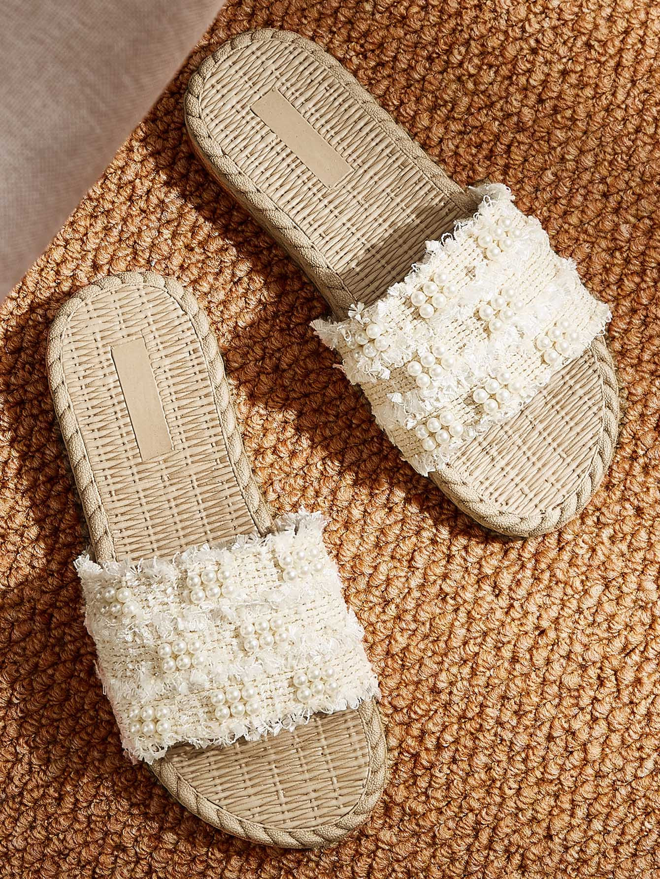 Faux Pearl Decor Sliders | SHEIN