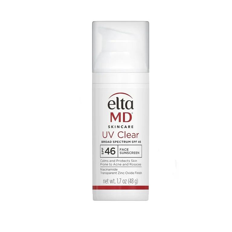 EltaMD UV Clear SPF 46 Broad Spectrum Moisturizing Facial Sunscreen 1.7 oz (48g) - Walmart.com | Walmart (US)