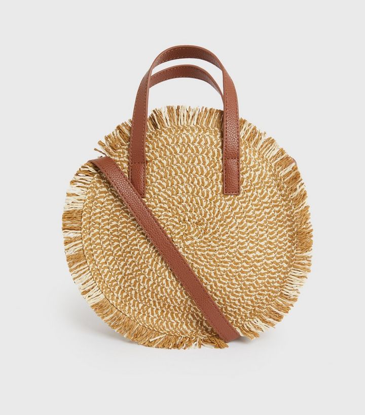 Stone Straw Round Shoulder Bag
						
						Add to Saved Items
						Remove from Saved Items | New Look (UK)