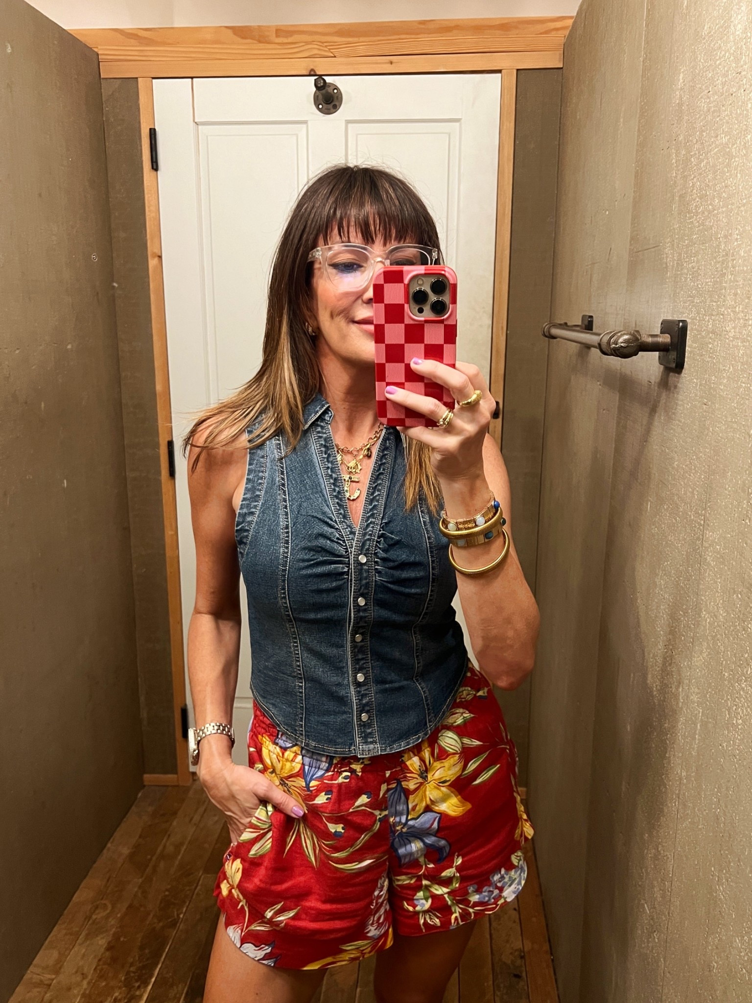 A DENIM VEST goes with anything!!👖 // wearing a medium here.

#LTKgrwm #LTKootd #LTKOver40