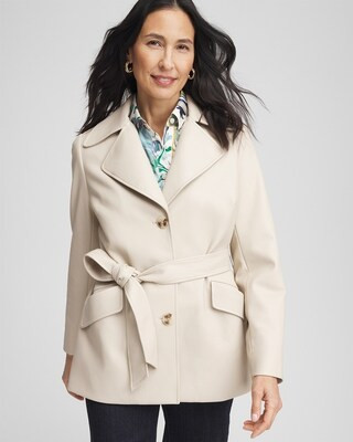 Buttery-Soft Faux Leather Trench Coat | Chico's