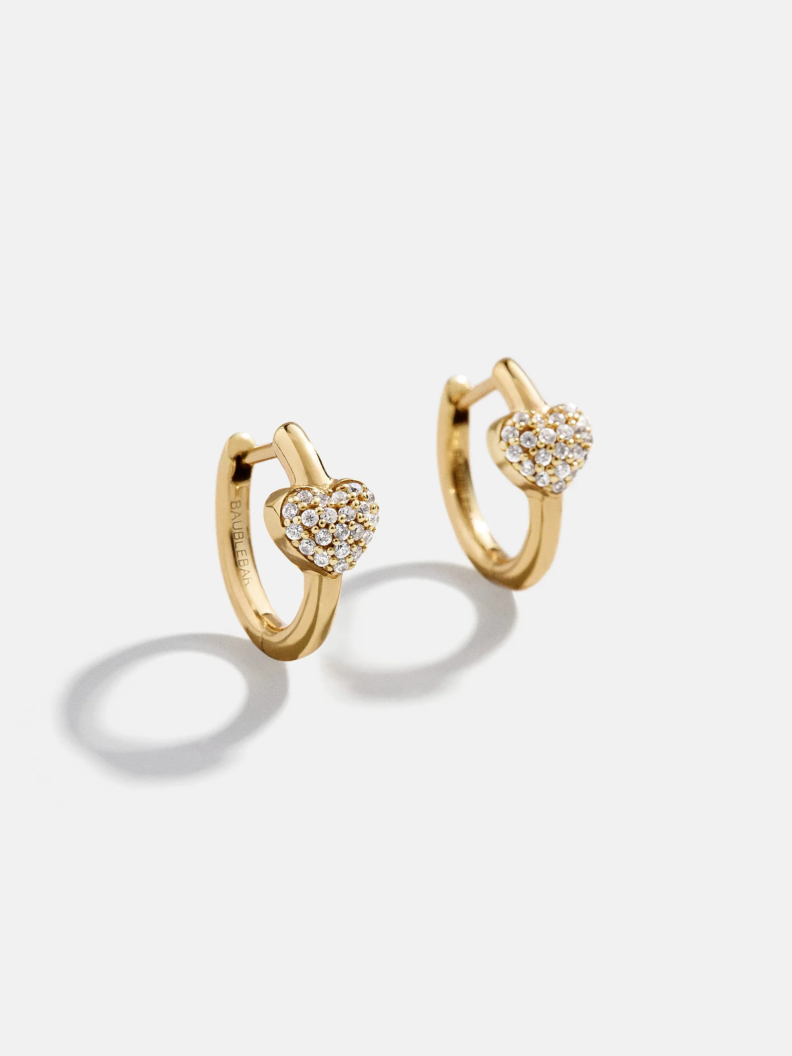 18K Gold Heart Earrings - Heart | BaubleBar (US)