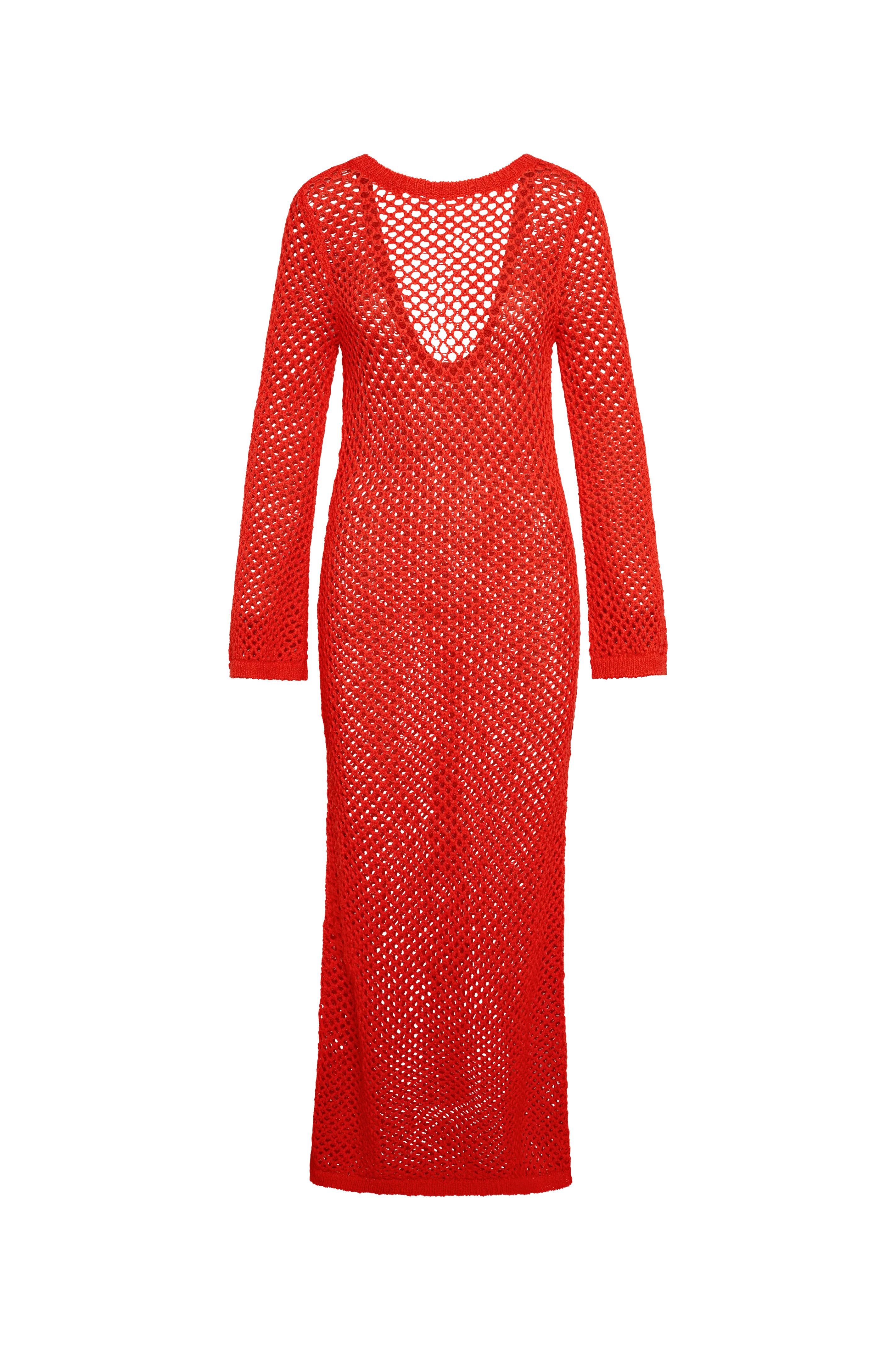 Cozumel Dress - Chili Pepper Petit Crochet | Monday Swimwear