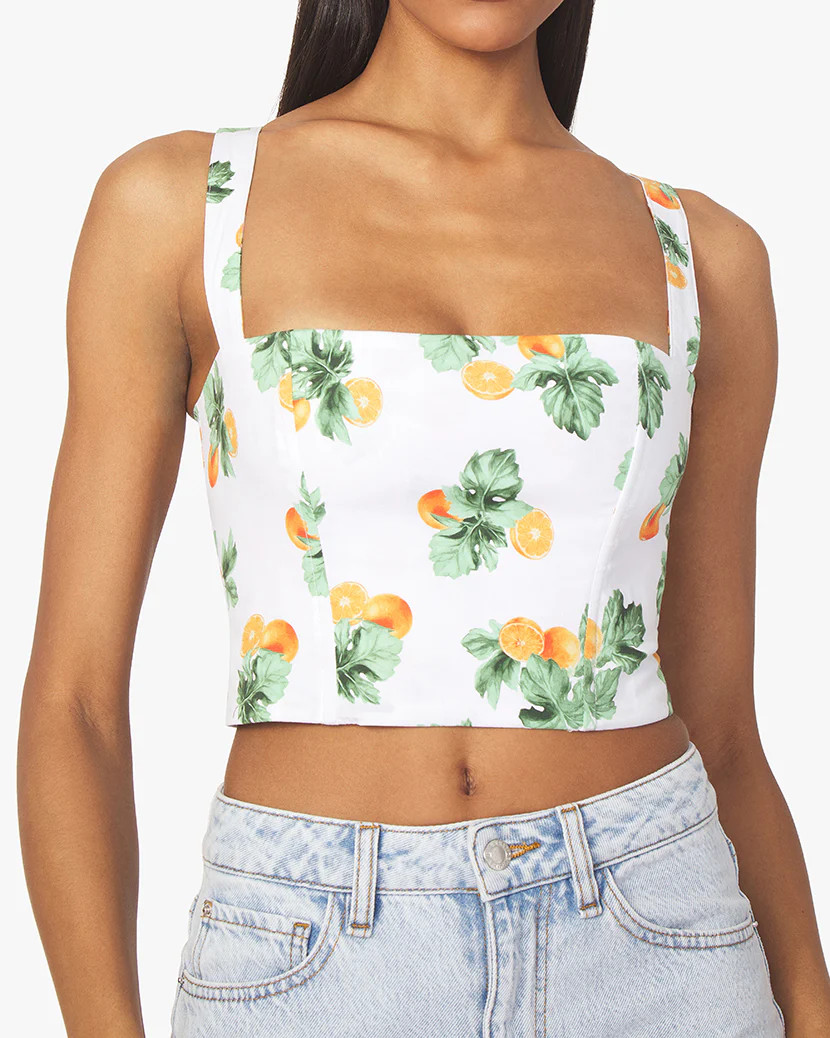 Straight Neck Oranges Corset | We Wore What