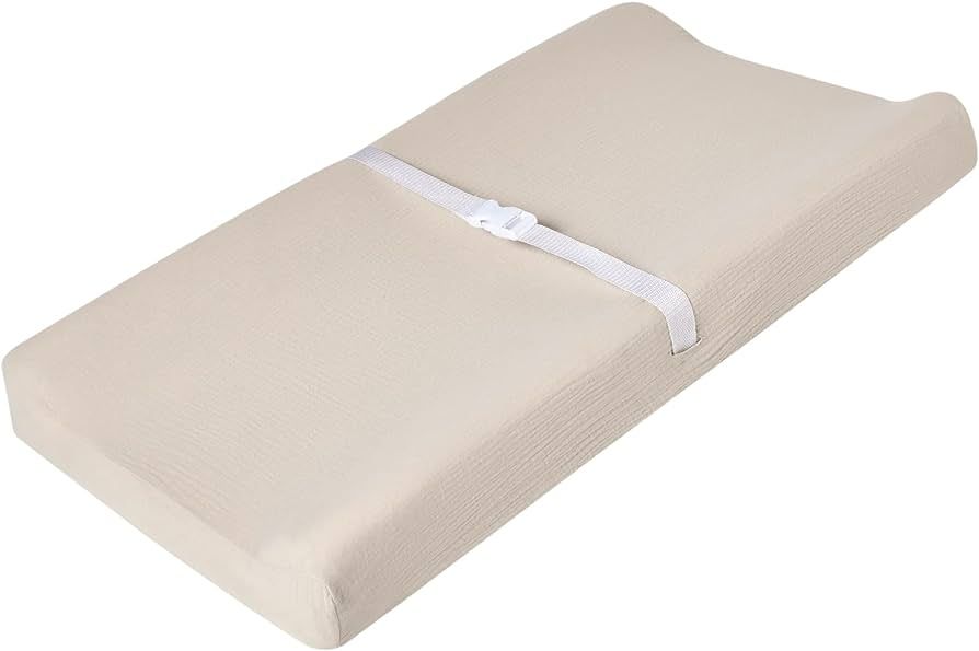 Muslin Changing Pad Cover for Baby Boys Girls, Ultra Soft Breathable Diaper Changing Table Pad Co... | Amazon (US)