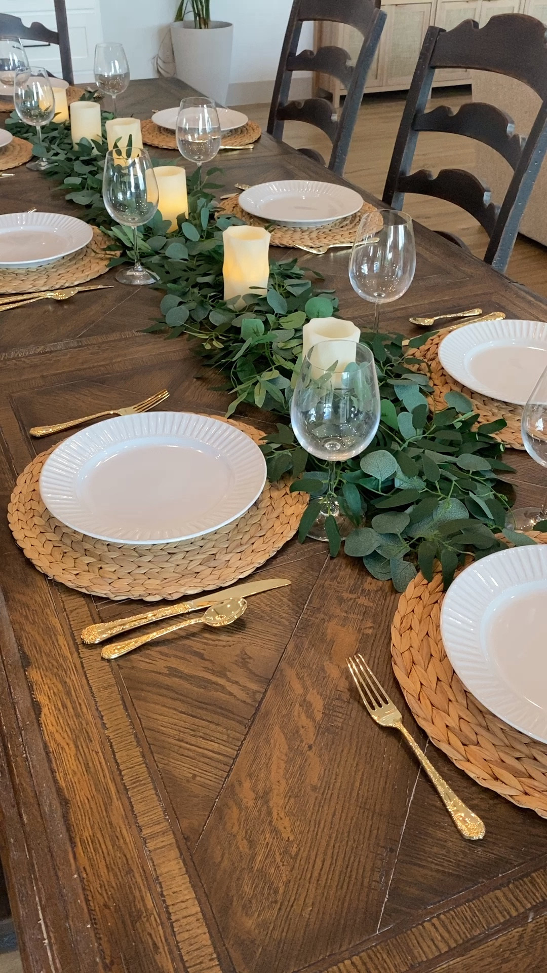 Beautiful table setting ready for a dinner party  

#LTKVideo #LTKHome #LTKSeasonal