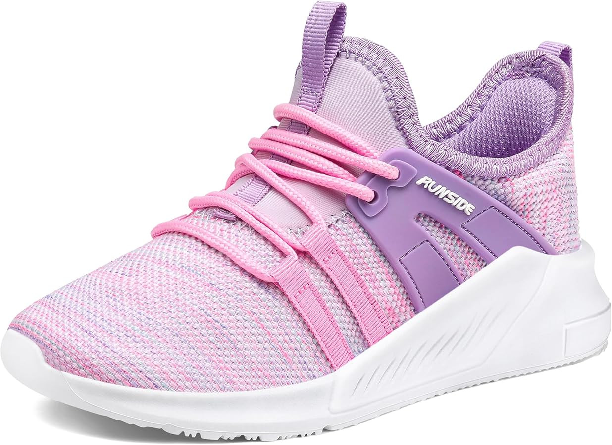 RUNSIDE Boys Girls Tennis Shoes Kids Lightweight Breathable Sneakers Lace-up Running Athletic Sho... | Amazon (US)
