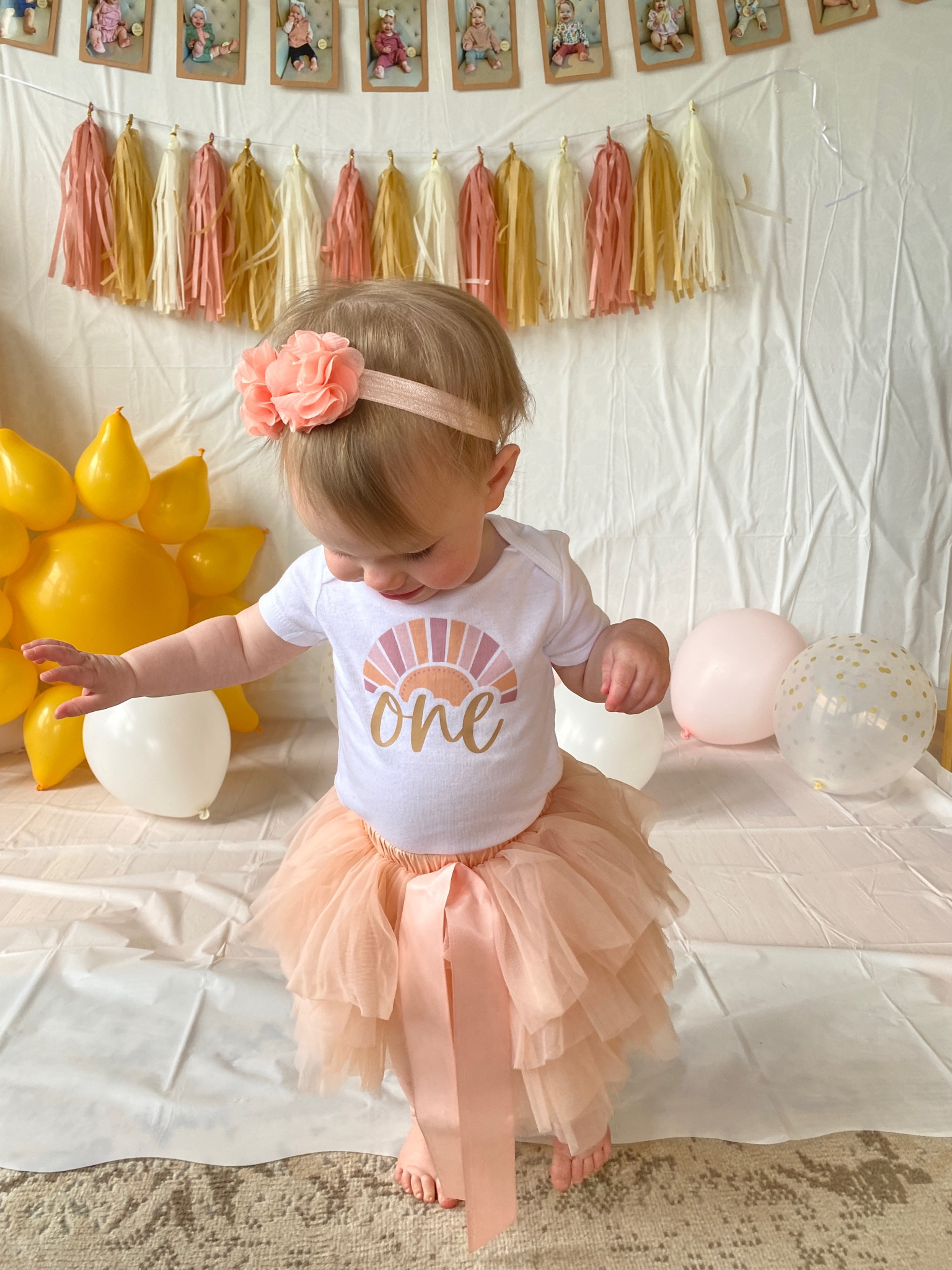 First birthday party baby girl outfit! First trip around the sun onesie and tutu ☀️🤍



#LTKfamily #LTKkids #LTKbaby