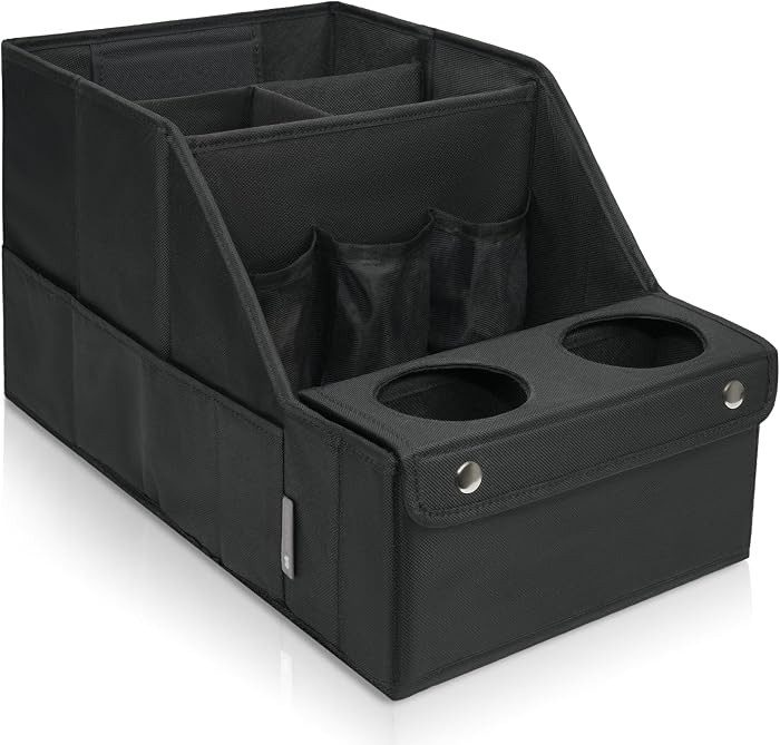 Car Seat Organizer- Backseat Car Organizer with 11 Storages Compartments and 2 Cup Holders, Organ... | Amazon (US)