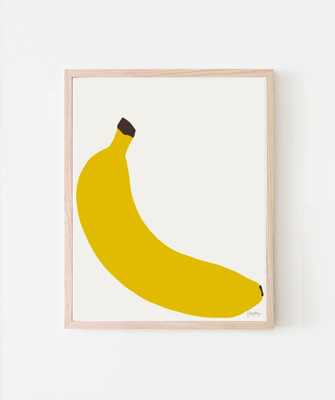 Banana Art Print  Signed and Printed by the Artist  Framed - Etsy | Etsy (US)